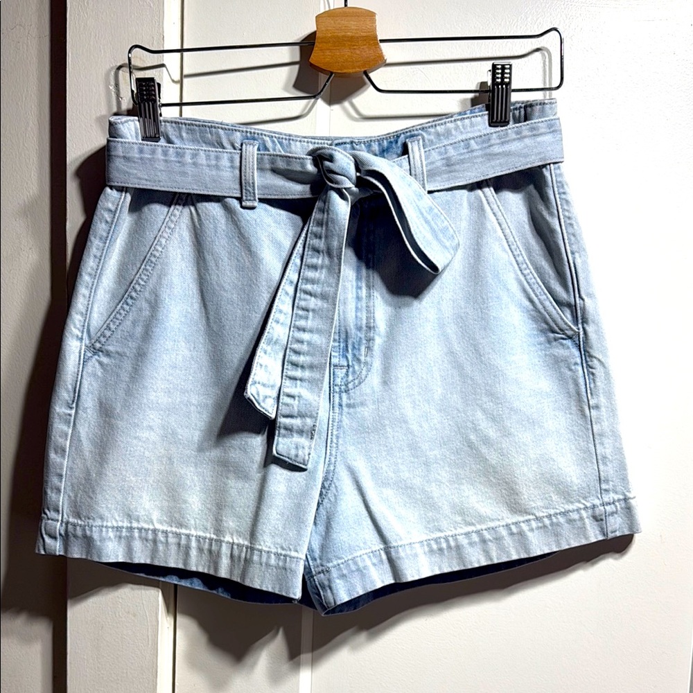 Gap EUC high-rise belted 3.5” denim short